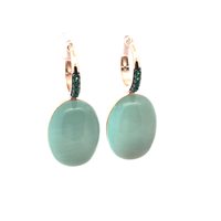 Pendientes Lucos Mujer in Plata Quarzo ESOR E32.VERDE